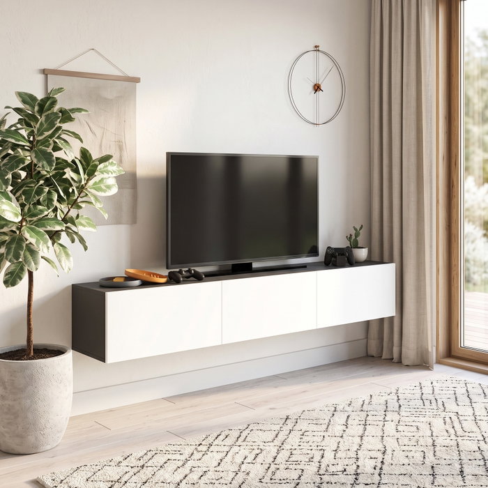 Hanah Home Francy 180 Soporte para TV Antracita y Blanco Hanah Home Francy 180 Soporte para TV Antracita y Blanco